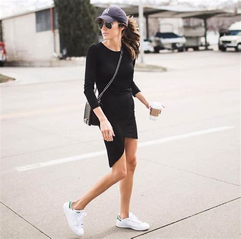 black dress white shoes|black and white dress snakers.